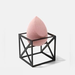 Black Geometric Makeup Sponge Holder Stand BNIB
